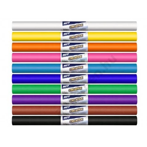 Krepp papír 50x200cm vegyes alapszínek 10db/cs