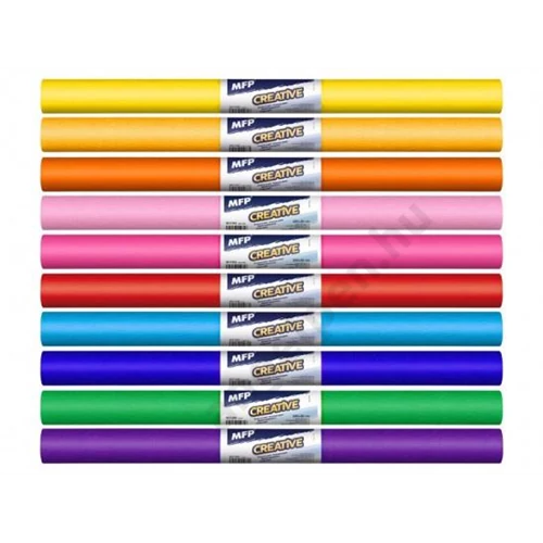 Krepp papír 50x200cm vegyes színek 10db/cs