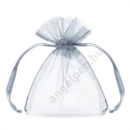 ORGANZA TASAK, 7,5x10 cm ezüst 10db/cs