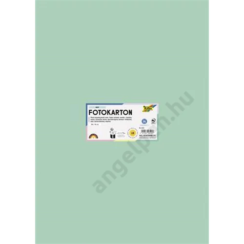 Dekorkarton, 2 oldalas, 50x70 cm, 300 g, 10 lap, FOLIA, menta