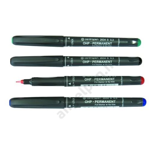 Permanent marker CENTROPEN OHP 2634 S/piros 0,3mm