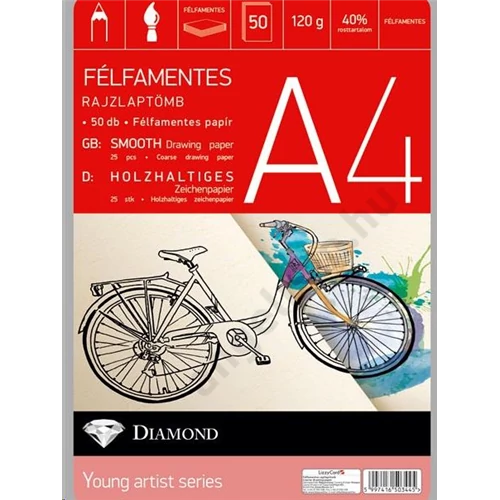 Rajzlaptömb félfamentes 50db/cs Gyémánt