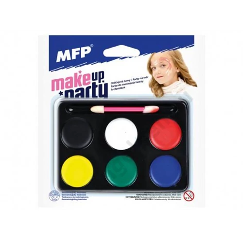 Arcfesték készlet ecsettel MFP-6 szín
