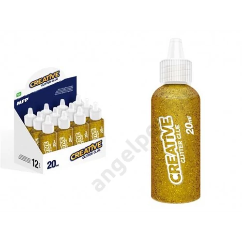 Ragasztó csillámos 20 ml arany MFP