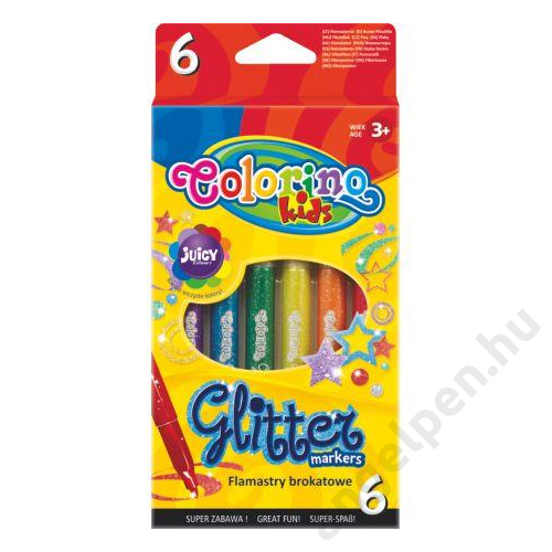Colorino 6db-os glitteres filctollkészlet ÚJ!