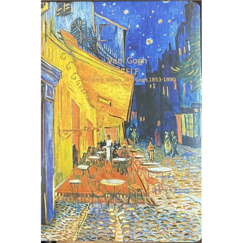 Füzet A5-6600-8 Notesz Van Gogh sárga lapokkal, vonalas
