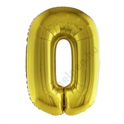 ARANY SZÍNŰ SZÁM FÓLIA LUFI, 0-ás   81cm