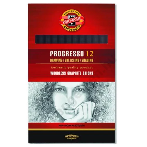 KOH-I-NOOR 8911 PROGRESSO GRAFITCERUZA 6B ED12