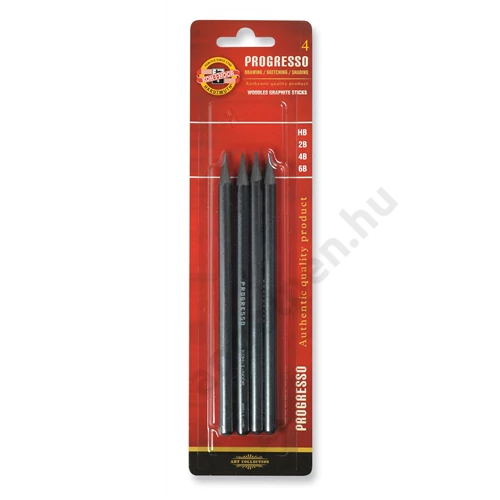 KOH-I-NOOR 8914 PROGRESSO GRAFITCERUZA 4DB (6B.4B.2B.HB)