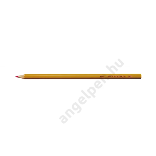 KOH-I-NOOR 3431 SZÍNES CERUZA PIROS HATSZÖGLETŰ (7MM) D12