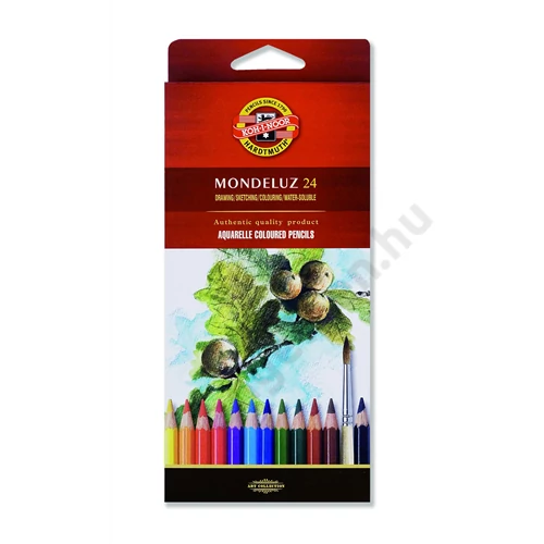 KOH-I-NOOR 3718 MONDELUZ AQUARELL SZÍNES CERUZA/24 HATSZÖGLETŰ (7MM)
