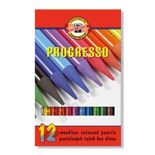 KOH-I-NOOR 8756 PROGRESSO/12 FAMENTES SZÍNES CERUZA HENGERES (7.6MM)