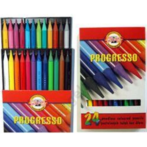 KOH-I-NOOR 8758 PROGRESSO/24 FAMENTES SZÍNES CERUZA HENGERES (7.6MM)