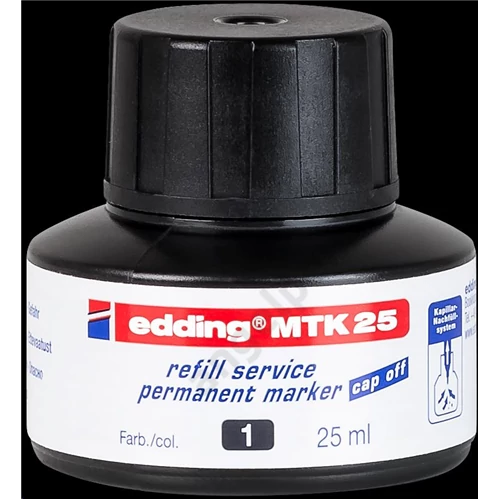 EDDING MTK25 TINTA (PERMANENT MARKERHEZ) FEKETE 25 ML