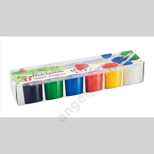ICO SÜNI TEMPERA/6 TÉGELYES SZÍNES 25 ML/TÉGELY