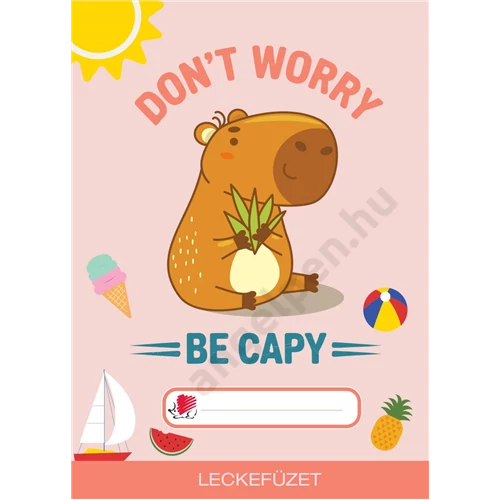 ICO SÜNI LECKEFÜZET CAPYBARA A/5