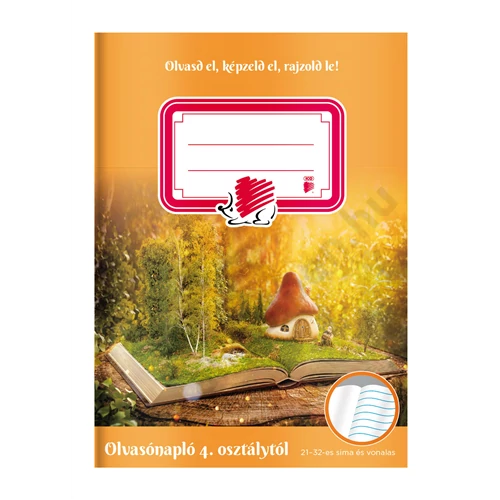 ICO SÜNI MESEFÜZET/OLVASÓNAPLÓ 4.OSZTÁLYTÓL 32 LAP A/5