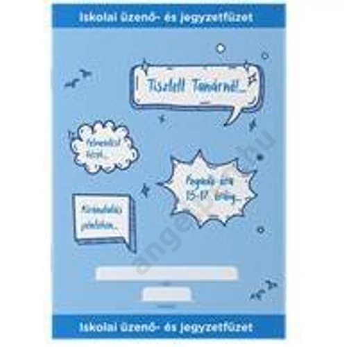 ICO ISKOLAI ÜZENŐ-ÉS JEGYZETFÜZET BLUE 32 LAP A/5