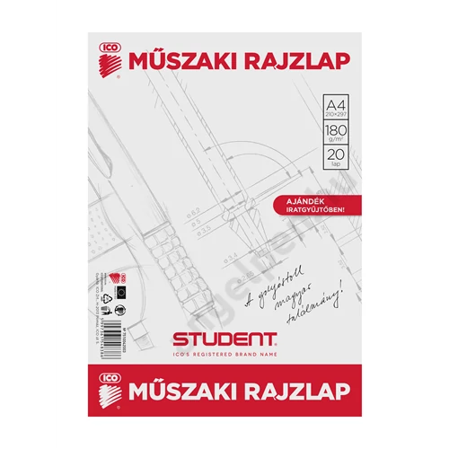 STUDENT MŰSZAKI RAJZLAP 20 LAP A/4