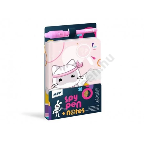 Jegyzettömb mágneses, tollal SPY NOTES - lila MFP