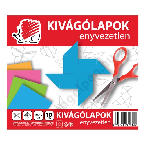 SÜNI ENYVEZETLEN KIVÁGÓLAP 15X15 10LAP