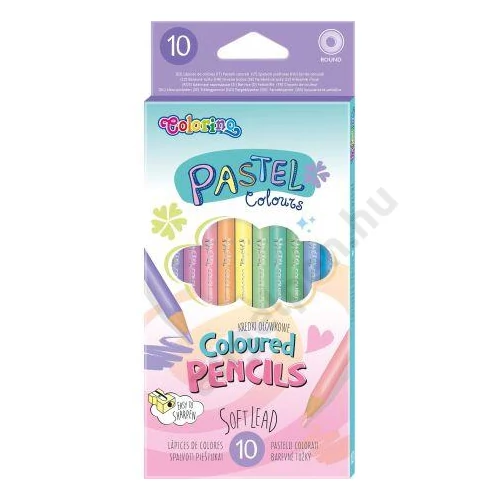 Colorino School pasztell 10db-os szinesceruza készlet