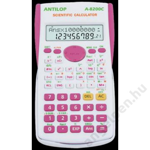Számológép ANTILOP 8200C Színes - Rózsaszín