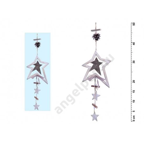 Csillag függődísz fa 50cm JK-2481B