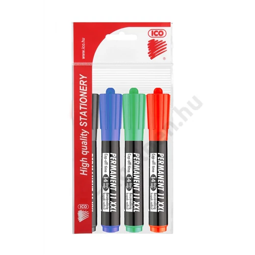 ICO PERMANENT MARKER 11 XXL 4 KLF. SZÍN PB