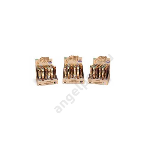 Golyóstoll LEBEZ "Multicolor Capybara" 8 színű 24db/displ
