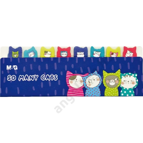 Jelölőcímke 52x15 mm 8x20 lap M&G "So Many Cats