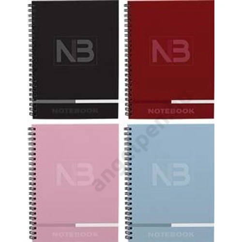 Spirálfüzet T-Creativ Notebook 3 A/4,120 lapos(2x40 vonal+1x40 négyzet) karton borító, bársony fólia+ UV lakk