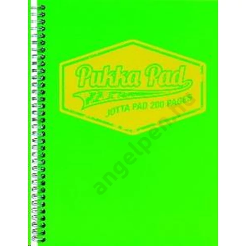 Füzet spirál Pukka Pad A/5 Jotta Neon vegyes  200 oldalas kocka