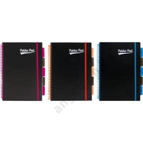 Spirálfüzet Pukka Pad A/4 Project Book Unipad Black,7664-PPN