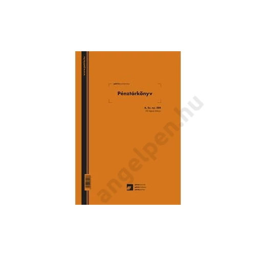 Pénztárkönyv A/4 álló