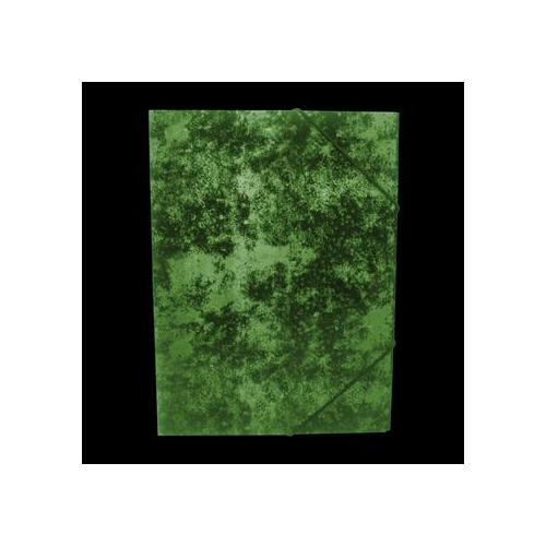 Gumis mappa A4, festett prespán mintás karton Bluering® zöld