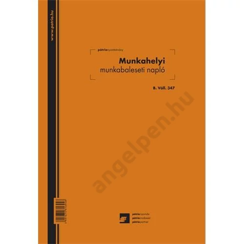 Munkabaleseti napló 24 lapos A/4 álló