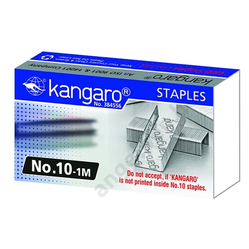 C510028 kangaro tűzőkapocs No. 10 1M, ezüst, 1000 db