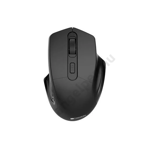 Egér, vezeték nélküli, optikai, USB, CANYON "MW-15", fekete