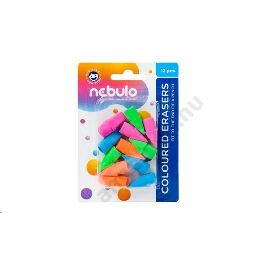 Radír, ceruzavég 12 db-os, Nebulo (12)