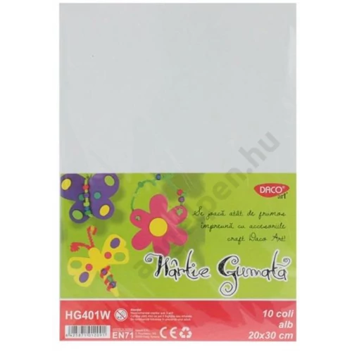 Dekorgumi Daco A/4 Fehér 10db/cs HG401W