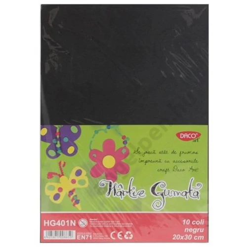 Dekorgumi Daco A/4 Fekete 10db/cs HG401N