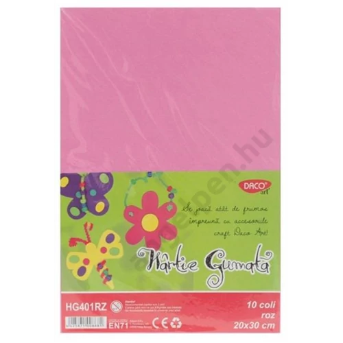 Dekorgumi Daco A/4 Pink 10db/cs HG401RZ