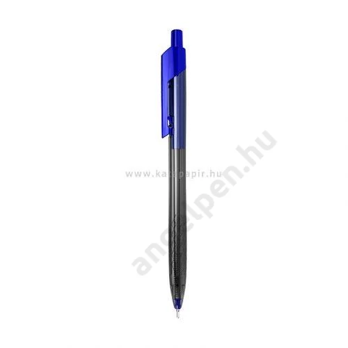 Golyóstoll, 0,7 mm, nyomógombos, DELI "ARROW RT", kék