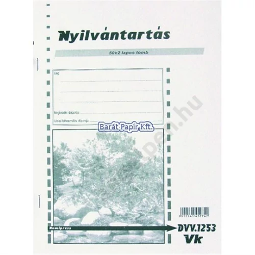 Nyilvántartás Standkönyv