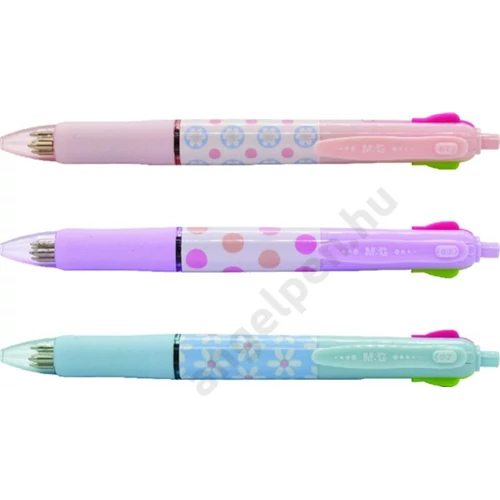 Golyóstoll M&G Pastel ABP803T5 négyszínű, 0,7 mm