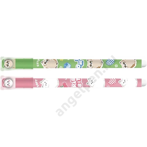 Rollertoll 0,7 mm törölhető M&G "iErase" Soft Animals kék 24 db/dob 