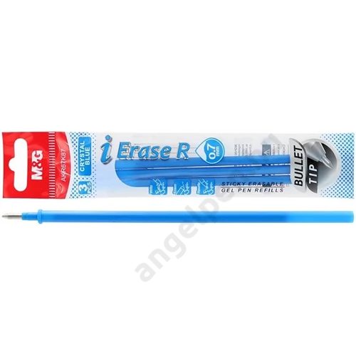Rollertoll betét 0,7 mm törölhető 3 db M&G "iErase" kék