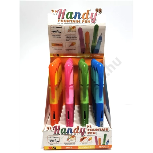 Töltőtoll M&G Ergonomic Handy, kék, gumírozott, AFPV4372 24 db/dob