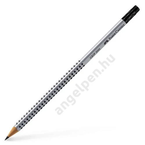 Grafitceruza háromszögletű GRIP 2001 B ezüst test radírvéggel